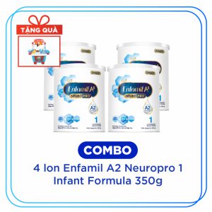 Combo 4 hộp sữa Enfamil A2 Neuropro 1 350g (0-6 tháng)